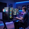 thumbnail image 6 of STGAubron Gaming Desktop PC, Intel Xeon E5 3.5G, 16G RAM, 512G SSD, RX 590 8G, 600M WiFi, BT 5.0, RGB Fan x4, Win 11 Home, 6 of 6