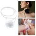 thumbnail image 3 of Unique Bargains 1Pc Choker Necklace Grace Rose Bandages Wrap Around Wrist Bracelet White, 3 of 6