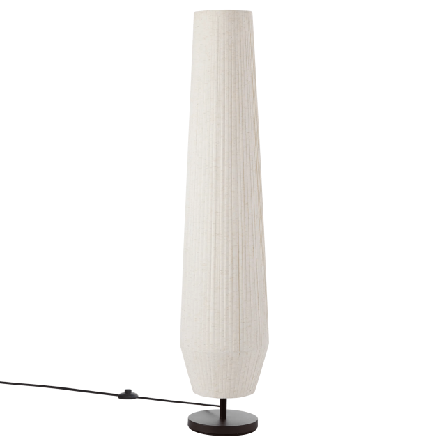 Bouclair Lampe sur Pied Tubulaire en Lin Couleur Avoine