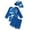 Blue-h, variant on Gaexia Boys Swimsuit 2 Piece Rash Guard Dolphin Print Long Sleeve Swim Shirt Trunks Set Bathing Suit with Hat Sunsuit Swimsuit Kids Swimwear Back To School Swim (Orange-g,2-3 Years)