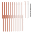 thumbnail image 1 of 25 Pcs Copper Nails to Killing Trees,3.5 Inch Pure Copper Nails Bulk,Stump Removal Spikes Hardware Nails for Trees, 1 of 8