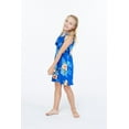 thumbnail image 3 of Robe Hawaïenne à Col Rond avec Volants pour Fille au Coucher du Soleil Néon, 3 of 5