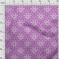 thumbnail image 3 of oneOone Polyester Lycra Purple Fabric Floral Sewing Material Print Fabric By The Yard 56 Inch Wide, 3 of 6