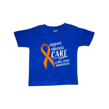 

Inktastic Support Educate Care Limb Loss Awareness Orange Ribbon Gift Baby Boy or Baby Girl T-Shirt