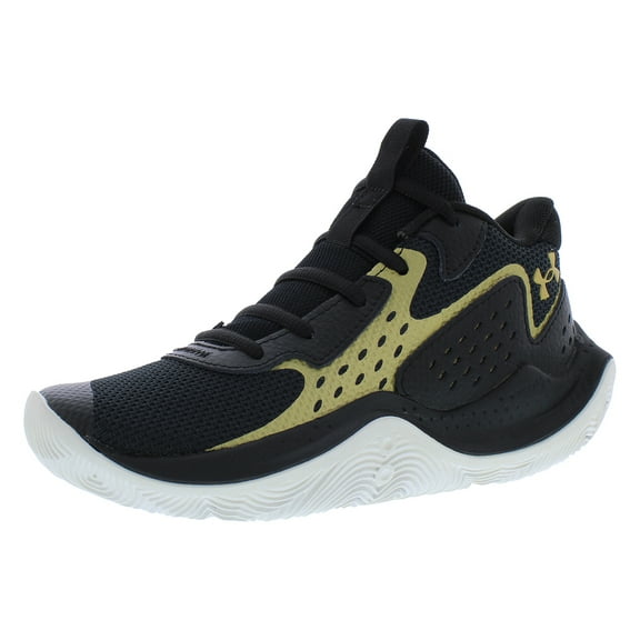 Under Armour Jet 23 GS Boys Shoes Size 6.5, Color: Black/Black/Metallic Gold