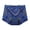 Dark Blue, variant on Mid High Waist Tummy Control Women Underwear, Super Stretchy Hollow Out Lace Full Coverage Breathable Cotton Crotch Casual Ladies Panties M-XXL Dark Blue