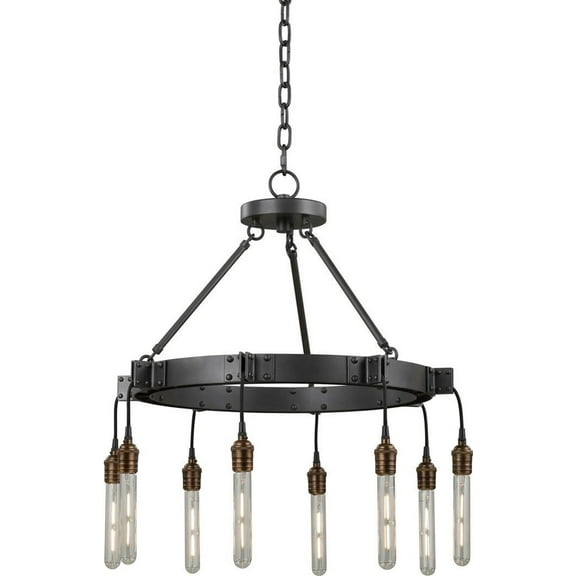 Industrial Stuyvesant 8-Light Chandelier-Urban Elegance