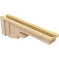 thumbnail image 5 of 5"W x 30"D x 10"H Thin Highland Rough Cedar Woodgrain TimberThane Corbel, Primed Tan, 5 of 6