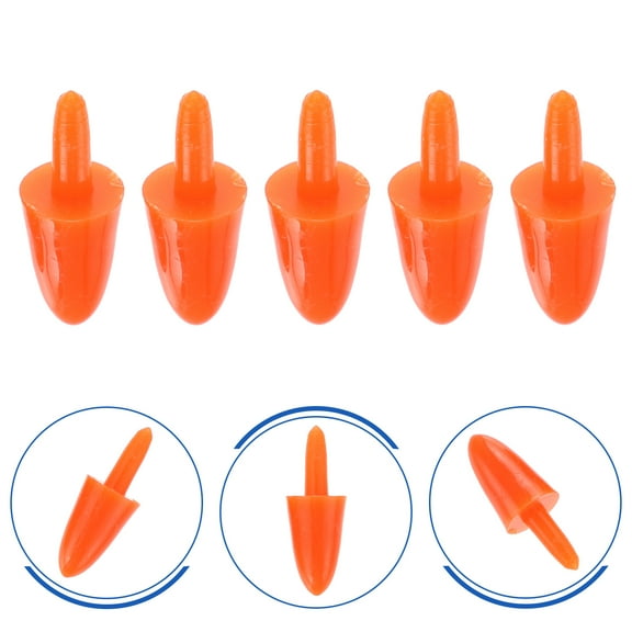 IMIKEYA 200pcs Snowman Craft Carrot Nose Plastic Orange DIY Decorating For Christmas Theme
