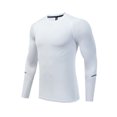 thumbnail image 2 of Jumpingount Ropa interior térmica Deporte Medias elásticas Hombres Baloncesto Invierno Cálido Base Capas Camisetas de manga larga Ropa deportiva Fitness Camisetas Blanco 22# Jumpingount AP013548-07, 2 of 6