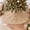 Christmas Red, variant on Jute Burlap Tree Skirt 60 Inches Diameter