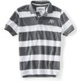 thumbnail image 1 of Aeropostale Mens Stripe A87 Rugby Polo Shirt, Gris, XS, 1 of 1