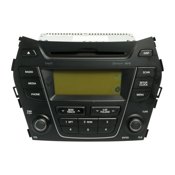 Restored 2013-2014 Hyundai Santa Fe AM FM Radio SXM Bluetooth CD MP3 Player 96170-4Z1004X (Refurbished)