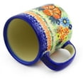 thumbnail image 2 of Polish Pottery 11 oz Mug (Bold Poppies Theme) Signature UNIKAT Hand Painted in Boleslawiec, Poland + Certificate of Authenticity, 2 of 6