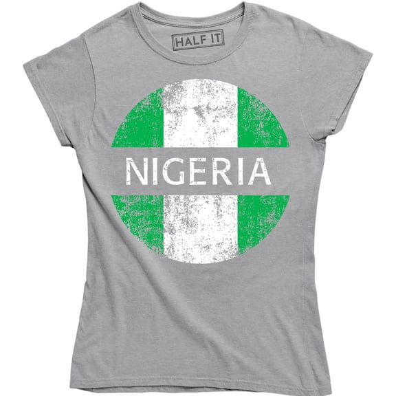 Nigeria Nigerian Flag Country Colors Crest Nationality Ethnic Pride Mens T-Shirt