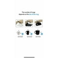 thumbnail image 6 of QUEST -3 Pack 6 Hooks Under Shelf Coffee Cup Mug Holder Hanger Rack Cabinet Kitchen, 6 of 6