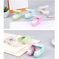 thumbnail image 4 of Table Stapler Needleless Stapler Portable Small Stapler Nail Office Accessory 5 Pages(green,1pcs), 4 of 5