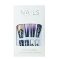 thumbnail image 4 of 24 Uds. De uñas a presión, ataúd largo, uñas postizas con pegamento para uñas, uñas postizas con diseños, uñas acrílicas, pegamento en uñas para mujeres y niñas (impresión)Nota:, 4 of 4