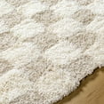 thumbnail image 6 of Mark&Day Area Rugs, 8x10 Bondurant Modern Shag Light Beige Checkered Rug, Cream Beige Carpet for Living Room, Bedroom or Kitchen (7'10" x 10'2"), 6 of 7