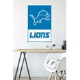 thumbnail image 6 of NFL Detroit Lions - Logo 21 Wall Poster with Pushpins, 22.375" x 34", 6 of 6