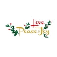 thumbnail image 2 of CafePress - Love, Peace & Joy -  Round Wood Ornament 4", 2 of 2