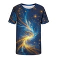 thumbnail image 3 of Gamivast Mens T Shirts Short Sleeve Artistic Painting Tee Shirts Breathable Comfort Novelty Graphic T-Shirts Regular Fit Starry Print Wear Holiday Trip, 3 of 5