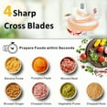 thumbnail image 3 of LAC LAICHY 3-Speeds 24 Cup Large Electric Meat Grinder,Electric Chopper,Food Processor with 4- Stainless Steel Blades,1500W High power Copper Motor For Meat,Baby Food,Black, 3 of 7