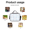 thumbnail image 3 of Cinnamoroll PU Leather Lunch Bag Unisex Lunch Box, Reusable Lunch Tote Meal Prep Container Portable Leakproof Insulated Cooler Bag Food Tote for Work Office Picnic Beach Travel, 3 of 5