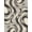 Black White Gray, Pattern 1, variant on Design&I 8'x10' Washable Area Rug Snag-Free Large Under Painterly Splash Marbled Motion Pile Covering for Dining Room, Large Office, Lounge