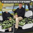 thumbnail image 4 of SEANATIVE Golf Ball Print Golf Cart Seat Covers for Club Car Washable Golf Cart Seat Blanket Covers with 4 Front Pockets Golf Cart Front Seat Cover for 2 Passenger Easy to Install, 4 of 7