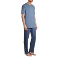 thumbnail image 3 of Hanes Men's Soft Pajama Short Sleeve Top and Pants Set, 3 of 6