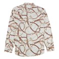 thumbnail image 2 of Ralph Lauren Womens Belting Print Button Up Shirt, Beige, Large, 2 of 2