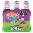 thumbnail image 1 of Agua Bonafont Kids con jugo natural de uva tapa chupón pack 6 botellas 300 ml c/u, 1 of 4