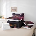 thumbnail image 6 of Castle Fairy Japanese Style Twin Bedding Sets 7-Piece for Children Teens Boys Girls,Exotic Style Oriental Ukiyoe Bedding Comforter Set Microfiber,Chic Floral Cherry Blossom Breathable Sheet Sets, 6 of 8