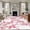 White Cherry Pink, variant on Rectangle Area Rugs 2 x 3 Ft, Spring Peaches Non-Slip Residential Carpet, Botanical Blossom Flowers Branches Indoor Crawling Mats Runner Rugs for Living Room/Dining Room/Bedroom