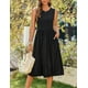 thumbnail image 2 of Vestido midi Zeagoo, casual, sin mangas, para mujer, 2 of 8