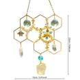 thumbnail image 4 of Msgweeeg Stained Glass Stain Glass Window Hanging Citrine Crystal Beehive Suncatcher Honeycomb Citrine Crystal Suncatcher - Natural Healing Maker Window Hanging Ornament Boho Home Decor, 4 of 10