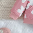 thumbnail image 6 of LYMAYTER 2-6T Toddler Girls Hooded Sweatshirt 2 PCS Outfit Pretty Floral Baby Girls Spring Casual 2 PCS Set, 6 of 10