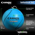 thumbnail image 6 of Cannon Sports Tetherball Set - Includes Replacement Ball & Heavy Duty 7-Foot Rope - Perfect for Indoor Outdoor Games and Backyard Family Fun - Easy Setup – Rubber Tetherball (Blue), 6 of 9