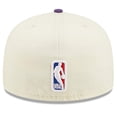 thumbnail image 4 of Men's New Era Cream/Purple Los Angeles Lakers 2022 NBA Draft 59FIFTY Fitted Hat, 4 of 6