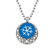 thumbnail image 1 of Deporte de invierno copo de nieve azul silueta Collares Colgante Retro Moon Stars Jewelry Unbranded M, 1 of 3