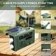 thumbnail image 2 of Radio Solar Multifuncional con Manivela, Radio Portátil AM/FM/NOAA, Altavoz Bluetooth con Lámpara de Lectura LED para Exteriores D, 2 of 5