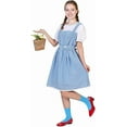 thumbnail image 2 of MARTINE MALL Halloween Costumes for Women Dorothy Adults Dress Socks Hair Bows Costumes Outfits, 2 of 7
