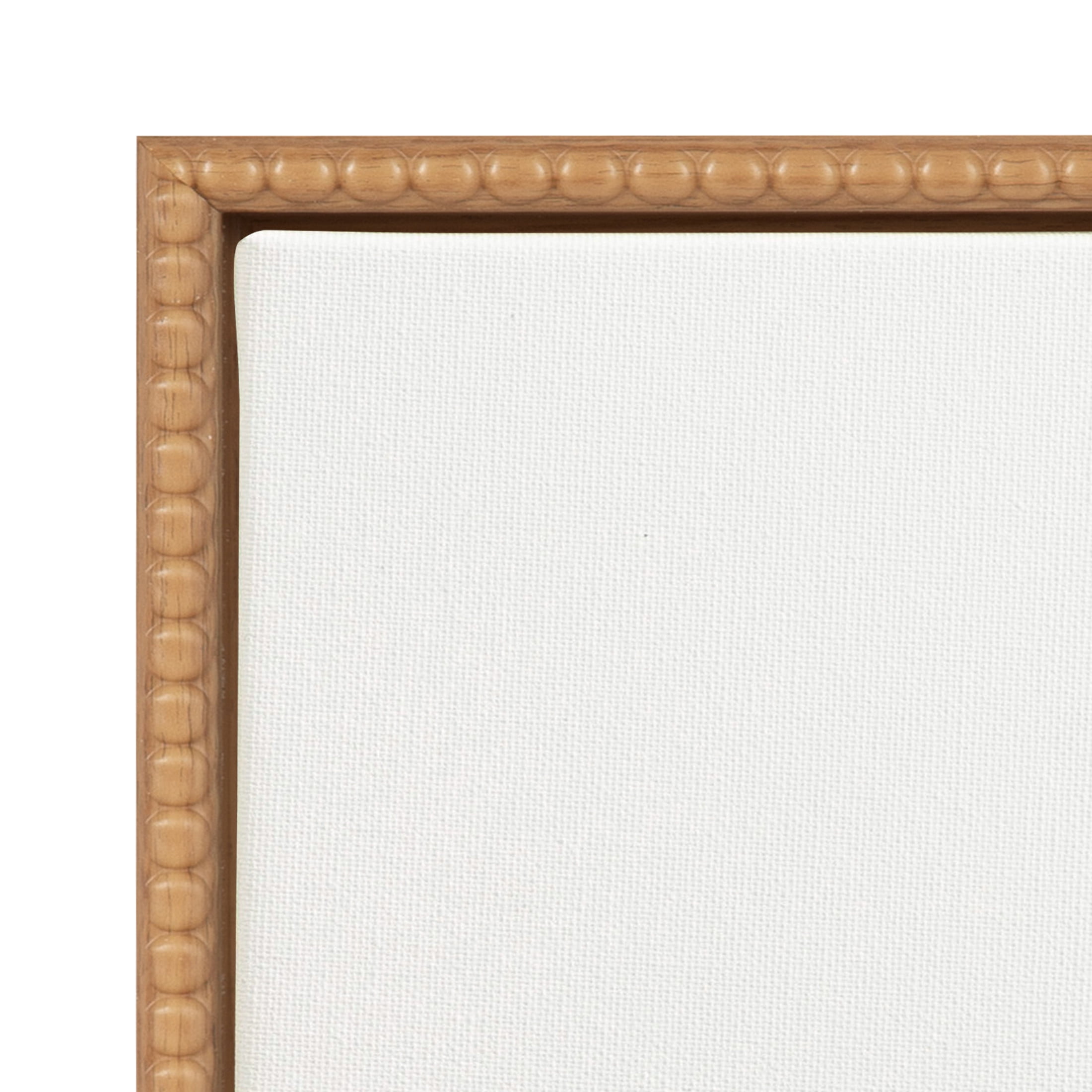 Kate and Laurel Sylvie Blank Framed Canvas Wall Art, 18x40 Natural Beaded, Vintage Modern Empty Canvas for Paint-Your-Own Art, Ready to Paint Premium Canvas Already Framed