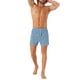 thumbnail image 2 of Pantalones cortos de cuadro clásico para hombres con cinturilla elástica Inspire Chic para el Día del Padre 34 Azul Blanco, 2 of 6