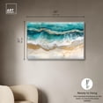 thumbnail image 5 of Golden Currents Canvas Coastal Abstracts by Art Remedy, Silver Frame, 45" x 30", 5 of 7
