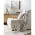 thumbnail image 3 of Livabliss x Becki Owens Modern Prolo Throw, 50"W x 60"L, Light Beige, 3 of 4