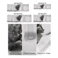 thumbnail image 3 of Kitchen Cafe Valance Curtain for Small Windows,Rhinoceros Sitting on the Toilet Rod Pocket Short Valances Gray Funny Animals Art Window Treatment Panel for Living Room/Bedroom/Bathroom,42x12in, 3 of 9