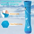 thumbnail image 4 of Kids Ski Socks 2 Pairs Girls Warm Thick Snow Socks for 3-12 Years Boys Girls, 4 of 7
