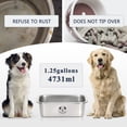 thumbnail image 4 of Cuencos para perros GIXSEGIE de acero inoxidable para perros grandes, 4,7 litros, 4 of 8